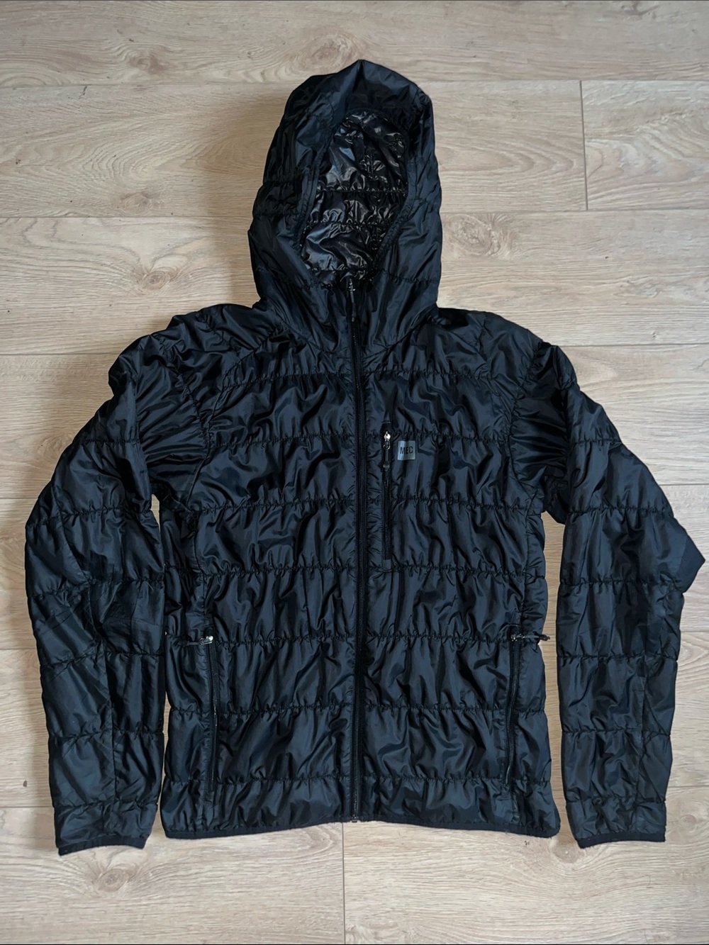 MEC Black Quilted Hooded Puffer Jacket